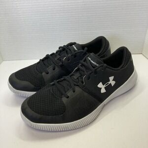 Men's Under Armour Zone 3 Style‎ 3000333-001 Athletic Shoe Black / White 11.5